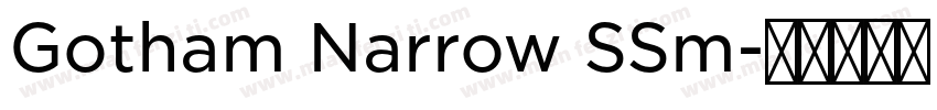 Gotham Narrow SSm字体转换